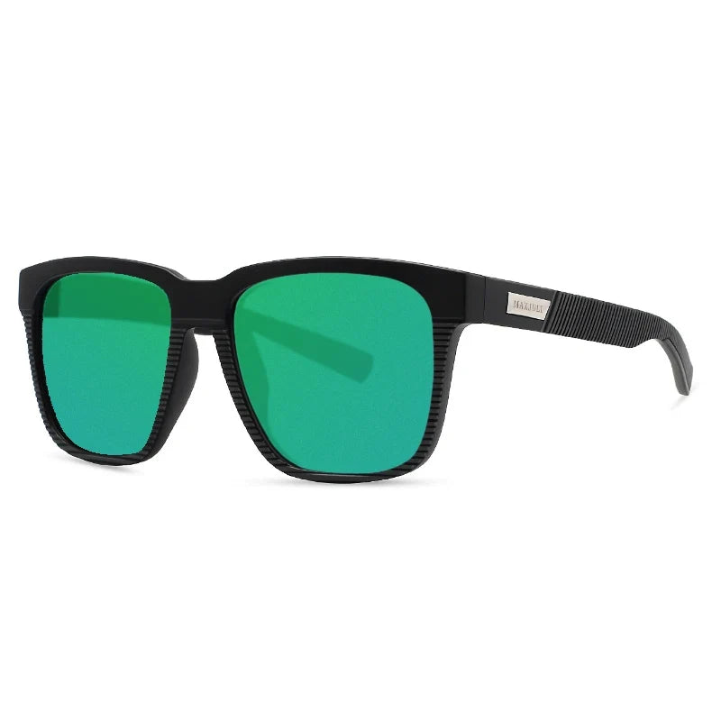 Harbor XL sunglasses – Black / Emerald