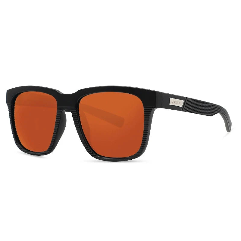 Harbor XL sunglasses – Black / Fire Red