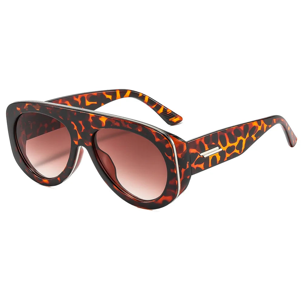 Diva sunglasses – Leopard / Brown Gradient