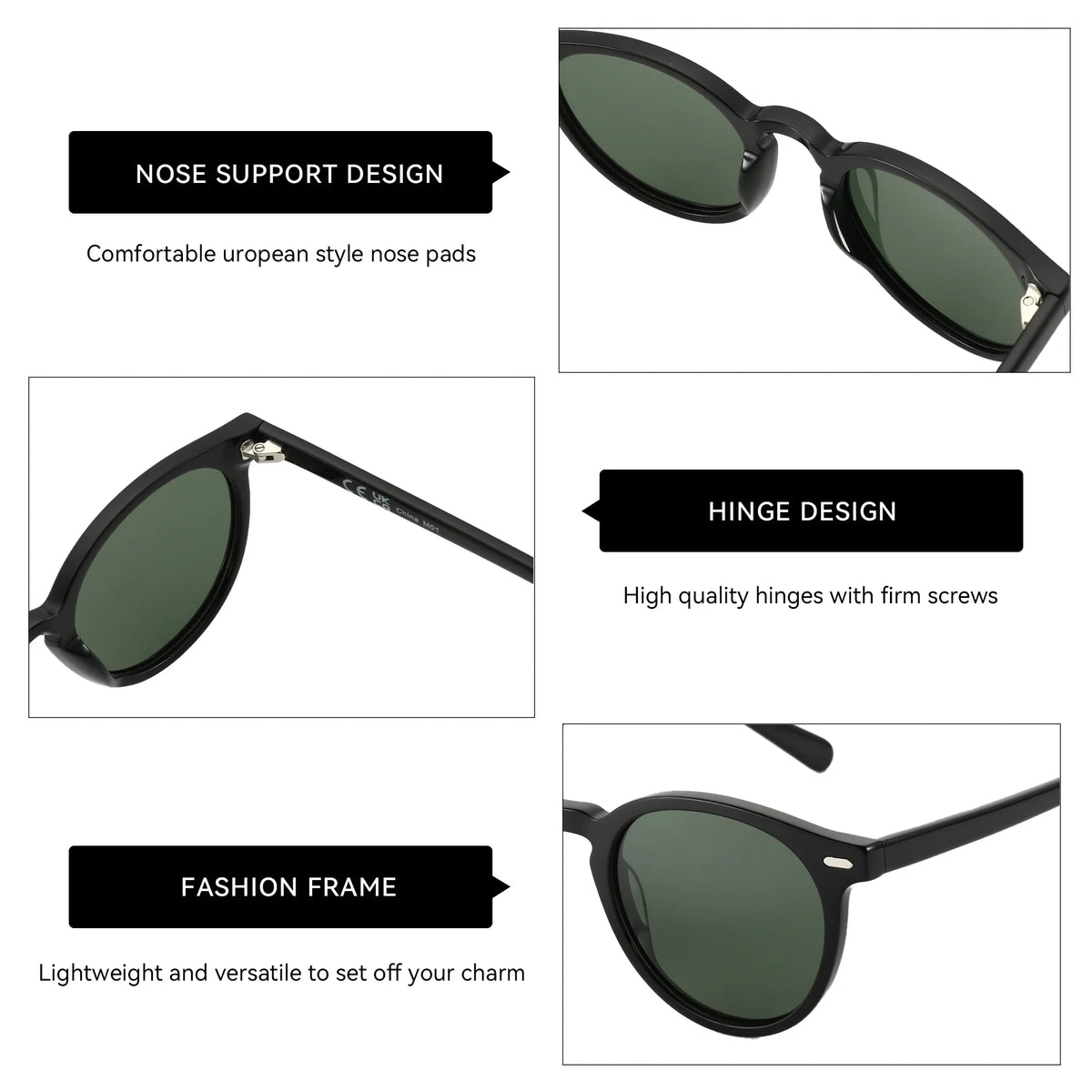 Milano sunglasses – White / Smoke