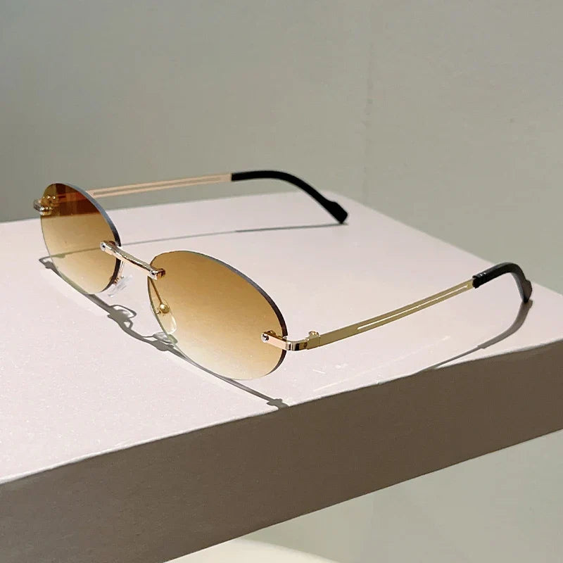 Halo sunglasses – Gold / Brown Gradient